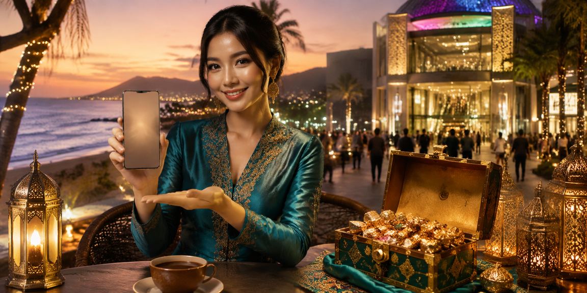 Pengguna mudah alih memainkan permainan kasino sempena Hari Raya di Penang